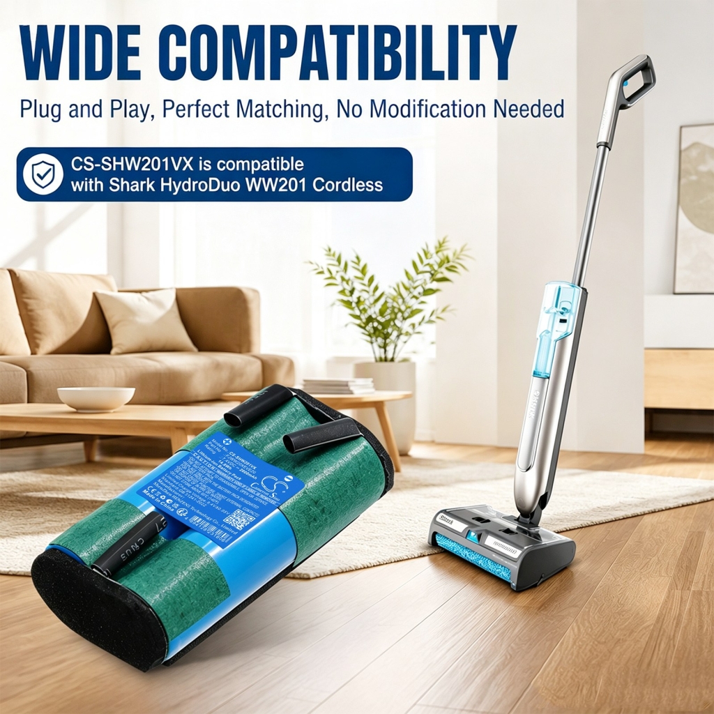 Baterije združljivo z Shark HydroDuo WW201 Cordless Wet & Dry Cleane CS-SHW201VX