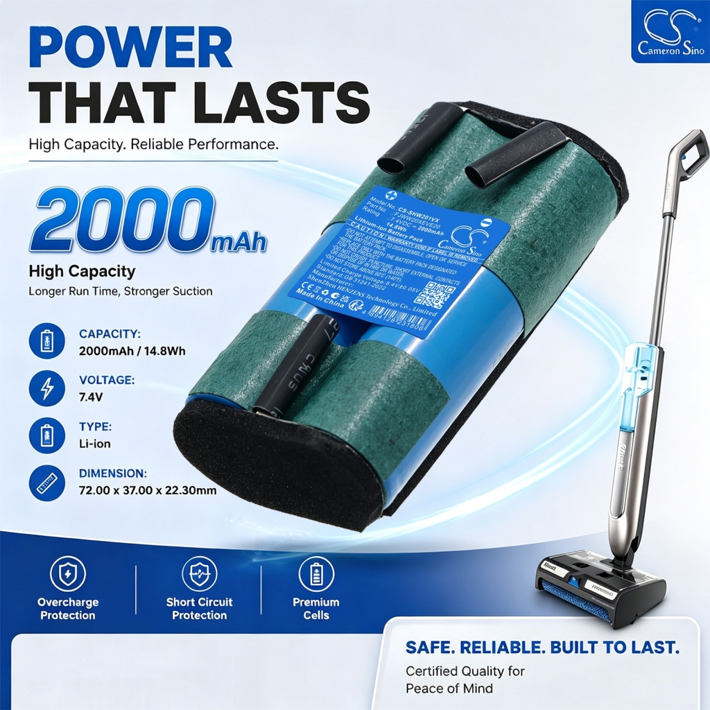 Baterije združljivo z Shark HydroDuo WW201 Cordless Wet & Dry Cleane CS-SHW201VX