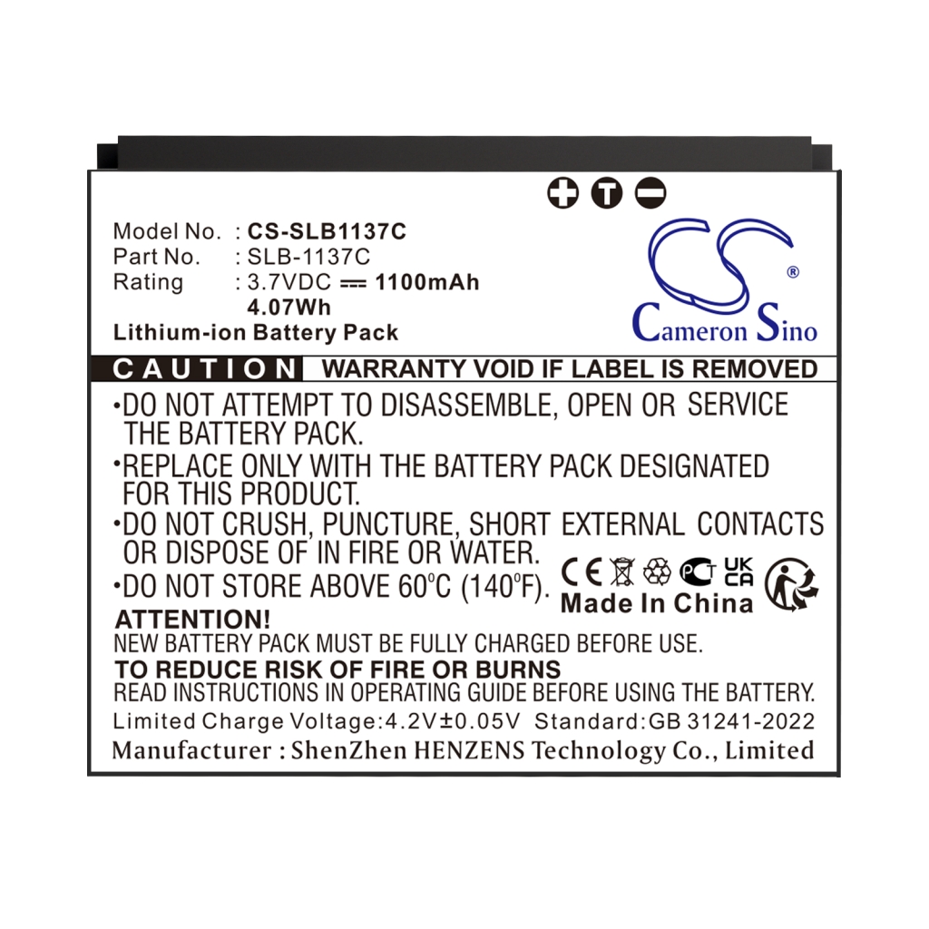 Battery Replaces SLB-1137C