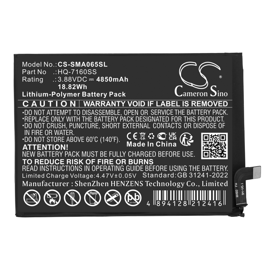 Kompatibilna zamenjava baterije za Samsung HQ-7160SS