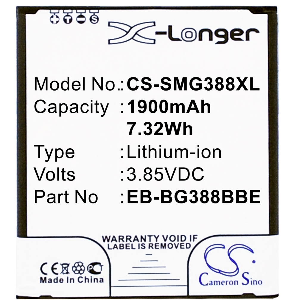 Baterija za mobilni telefon Samsung CS-SMG388XL