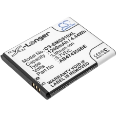 Kompatibilna zamenjava baterije za Samsung AB474350BA,AB474350BABSTD,AB474350BC,AB474350BE,AB474350BEC...
