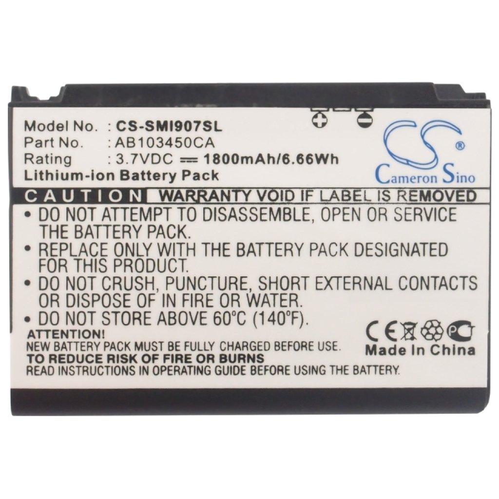 Kompatibilna zamenjava baterije za Samsung AB103450CA