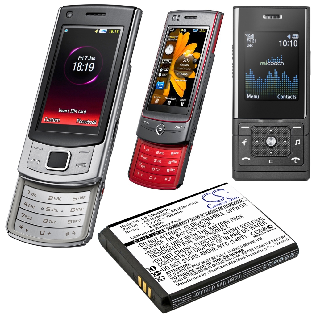 Baterija za mobilni telefon Samsung CS-SMJ600SL
