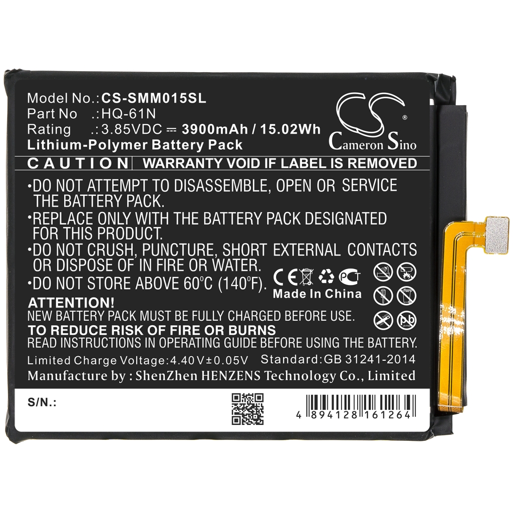 Kompatibilna zamenjava baterije za Samsung HQ-61N