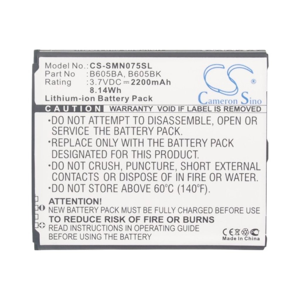 Kompatibilna zamenjava baterije za Samsung B605BA,B605BK,B605BU