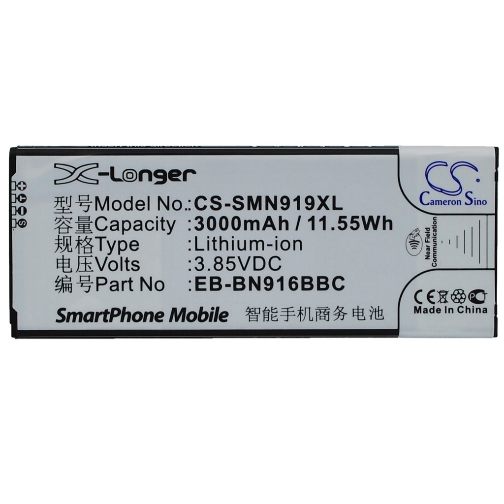 Kompatibilna zamenjava baterije za Samsung EB-BN916BBC