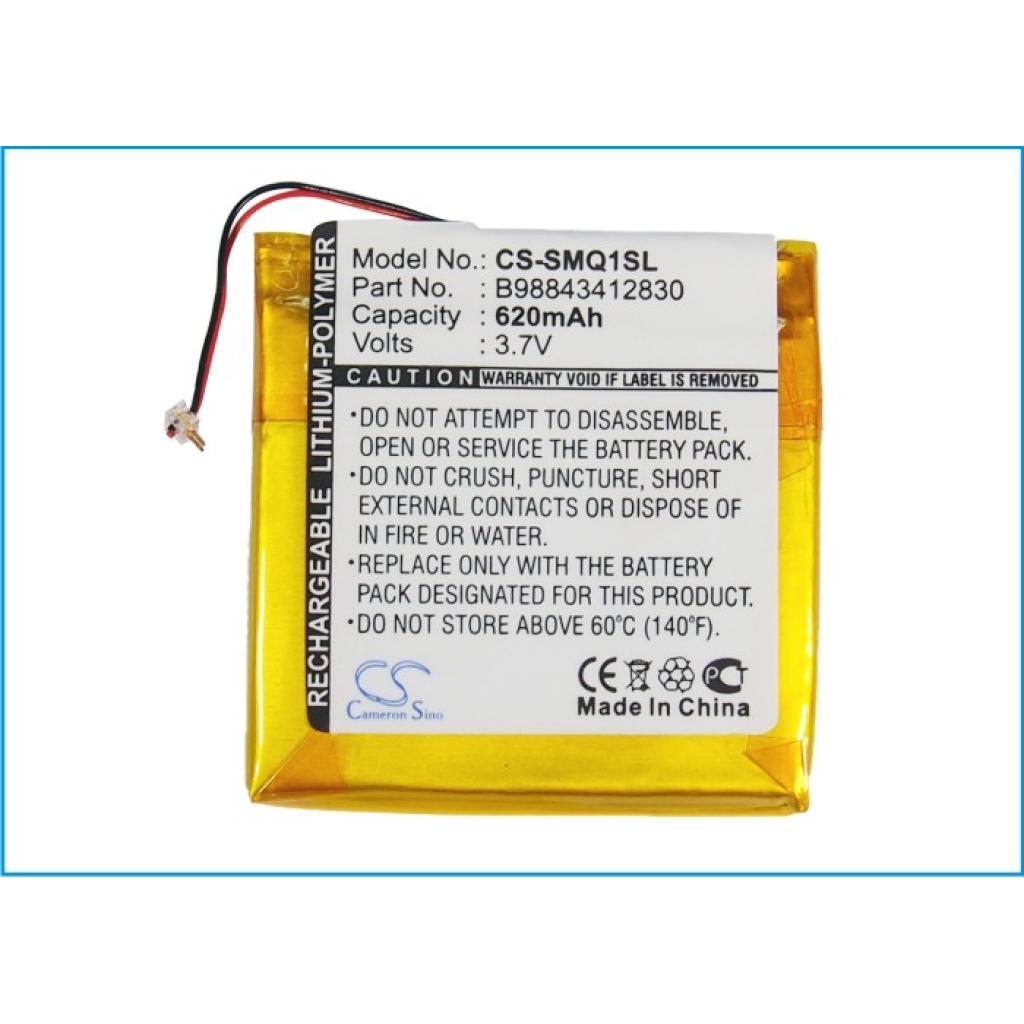 Baterije združljivo z Samsung YP-Q1 16 4G 8G CS-SMQ1SL