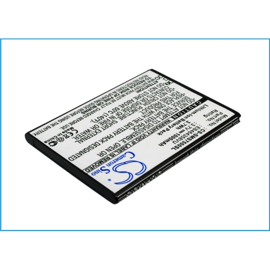 Baterije združljivo z Samsung Galaxy Ace Plus Ace Q Appeal CS-SMS7500SL