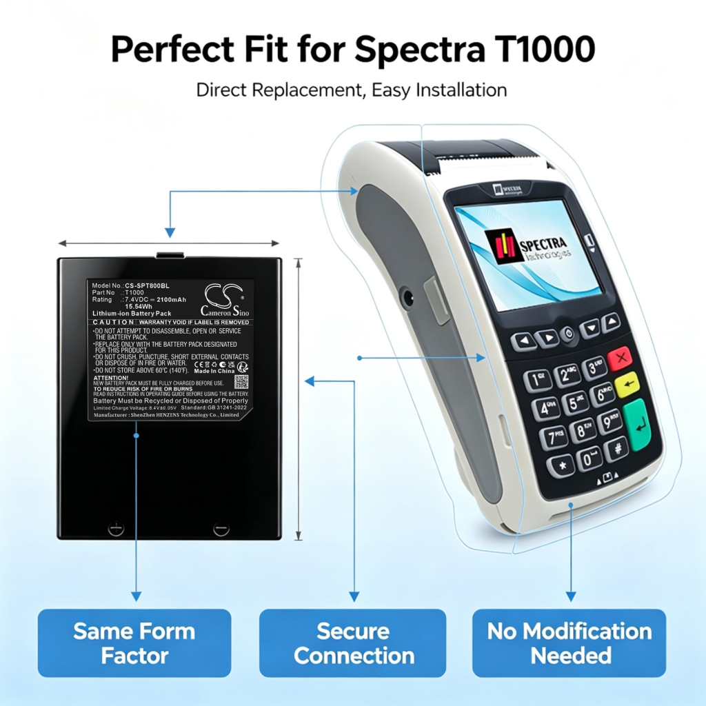 Baterija Nadomešča Spectra T1000