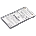 Kompatibilna zamenjava baterije za Sirius AE737173025076