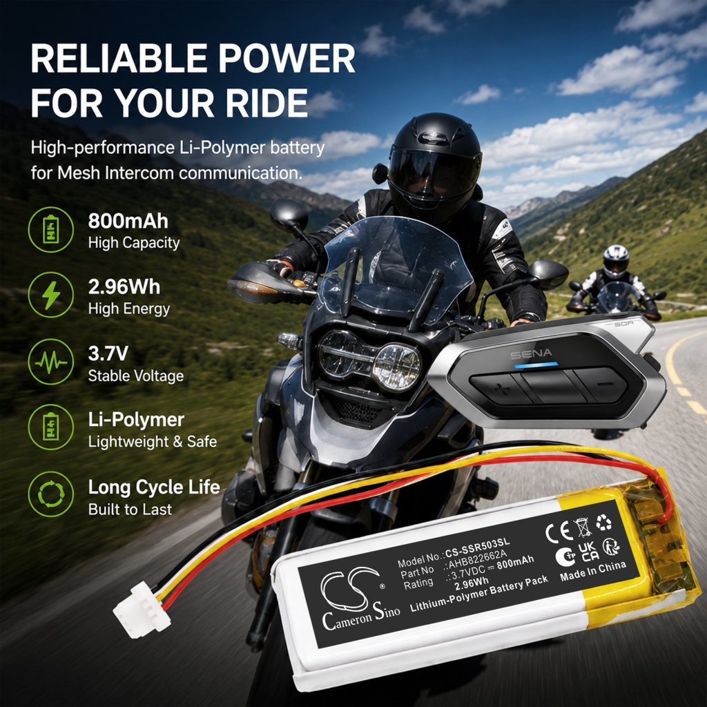 Battery for Sena Communication System SP130