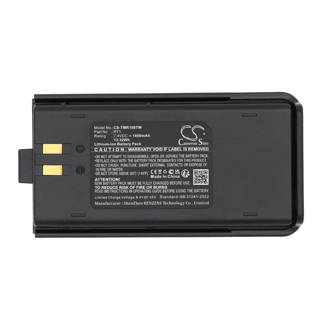 Compatible battery replacement for Tytera RT1