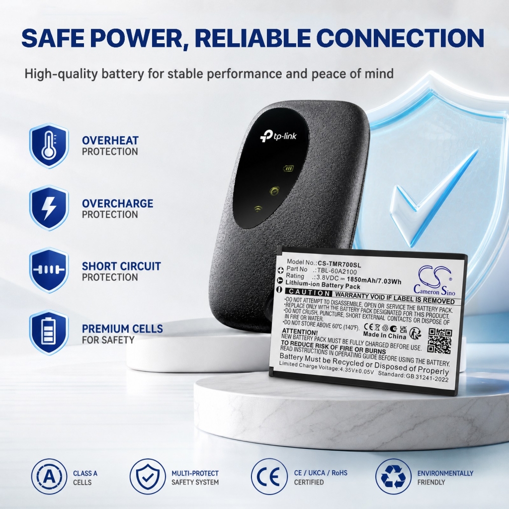 Baterije združljivo z TP-Link TL-M7000 TL-M7000 CS-TMR700SL