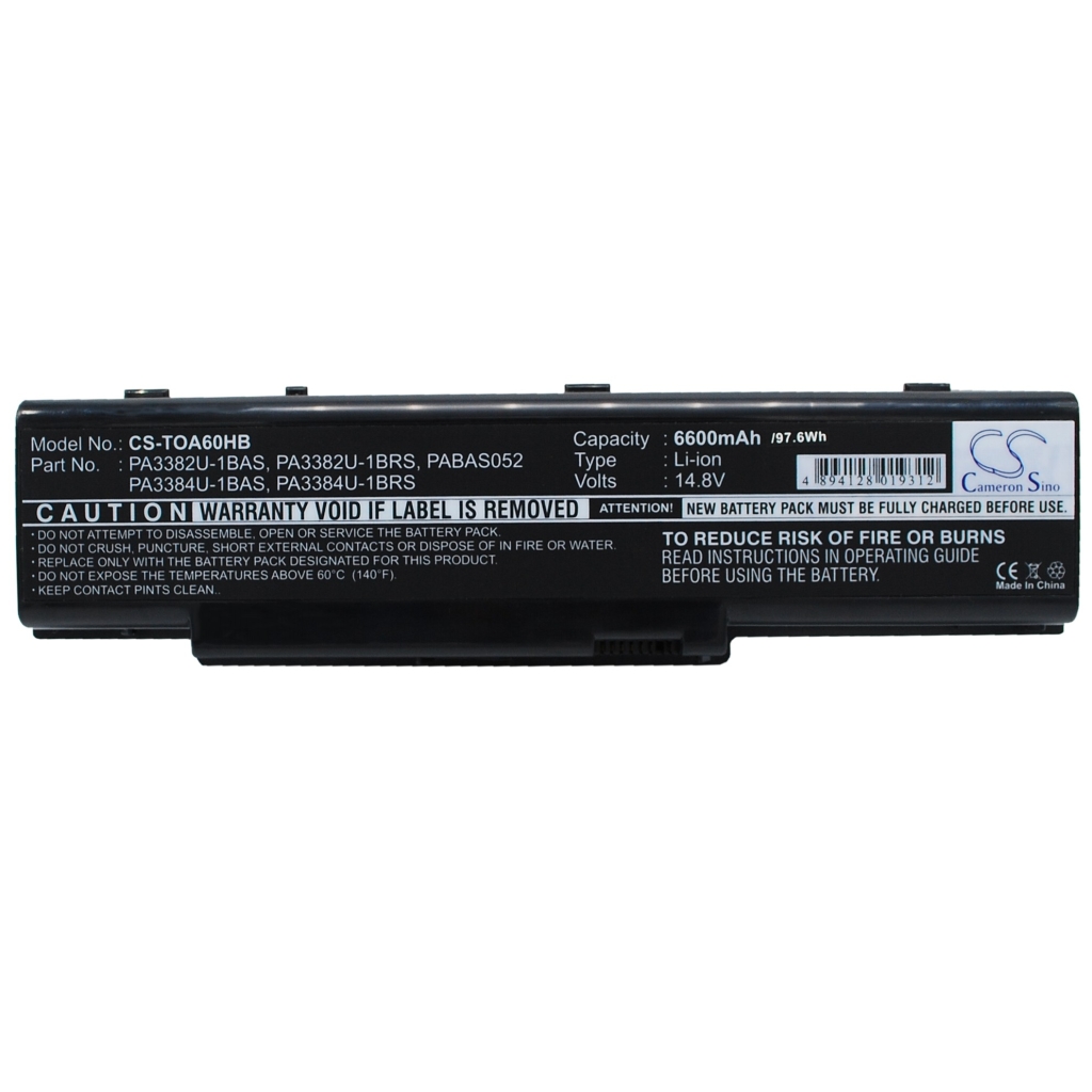 Notebook battery Toshiba Satellite A60-652