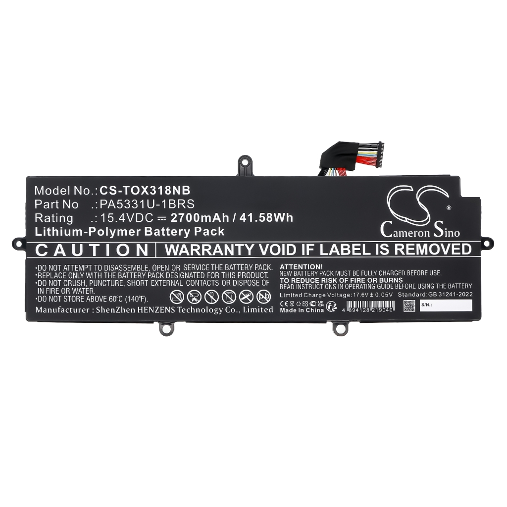Kompatibilna zamenjava baterije za Toshiba PA5331U-1BRS