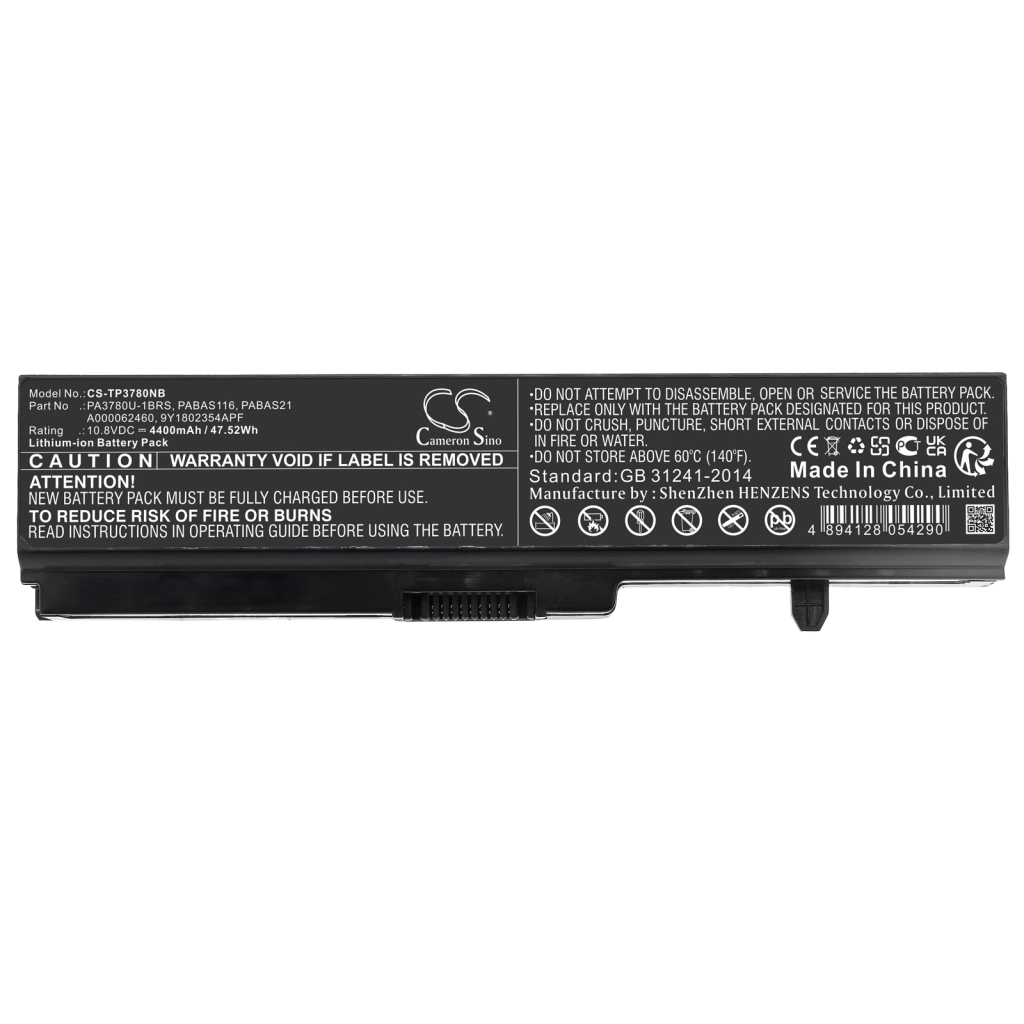 Baterija za prenosnik Toshiba Satellite Pro T110D (CS-TP3780NB)