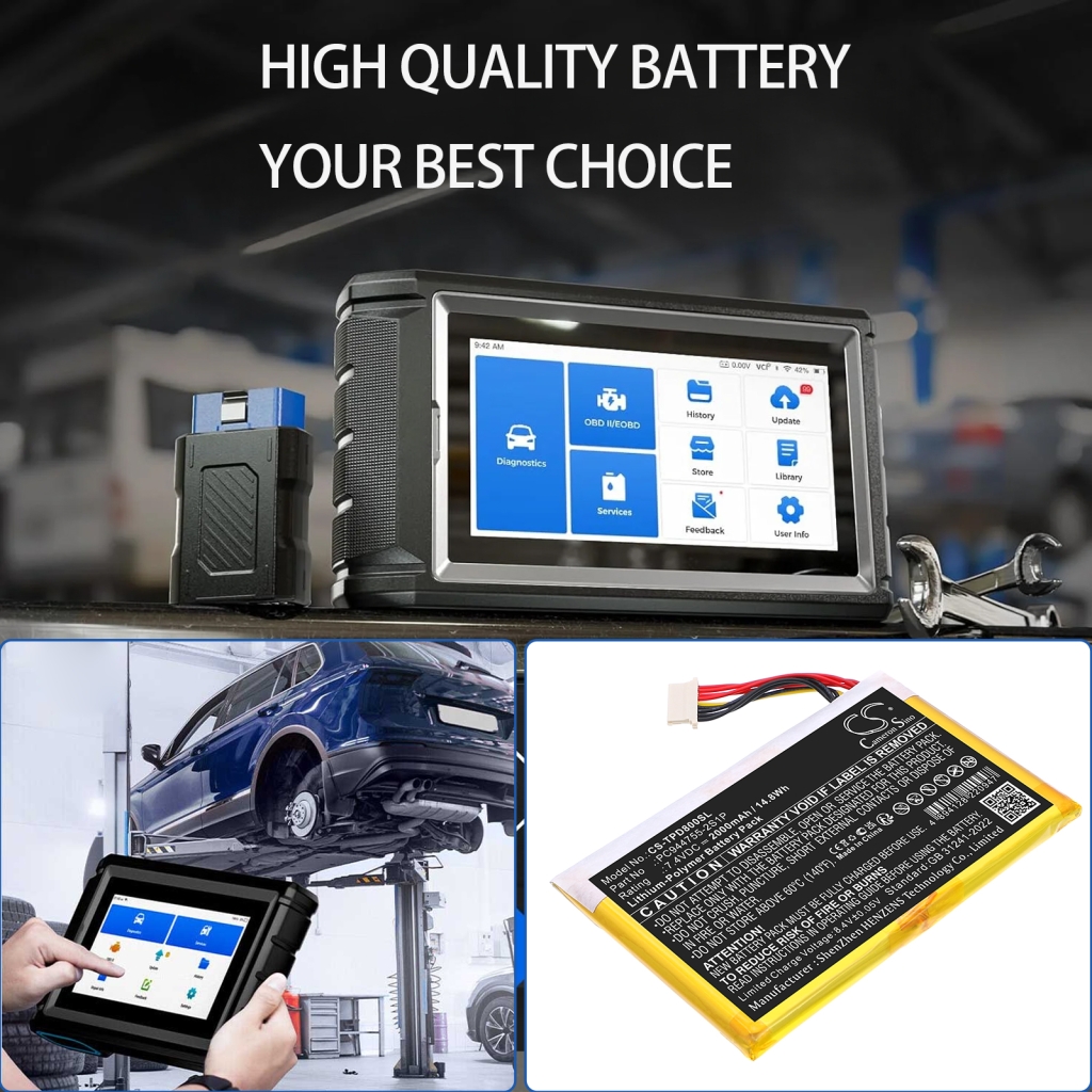 Baterija za opremo Topdon CS-TPD800SL