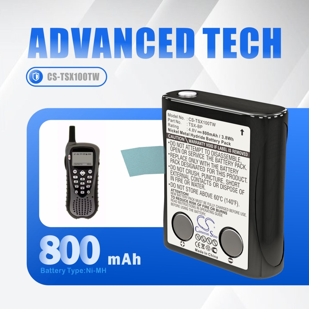 Two-Way Radio Battery TriSquare CS-TSX100TW