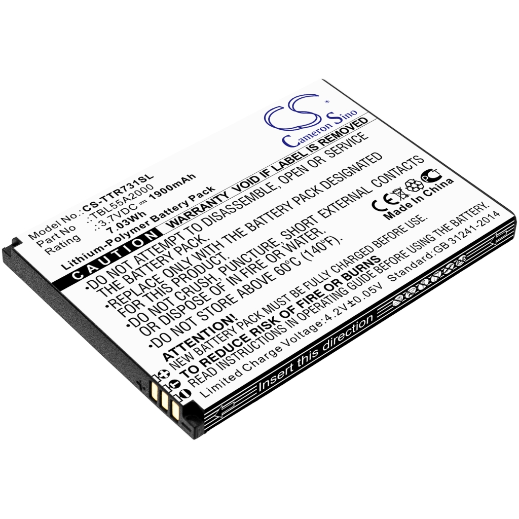 Kompatibilna zamenjava baterije za TP-Link TBL55A2000