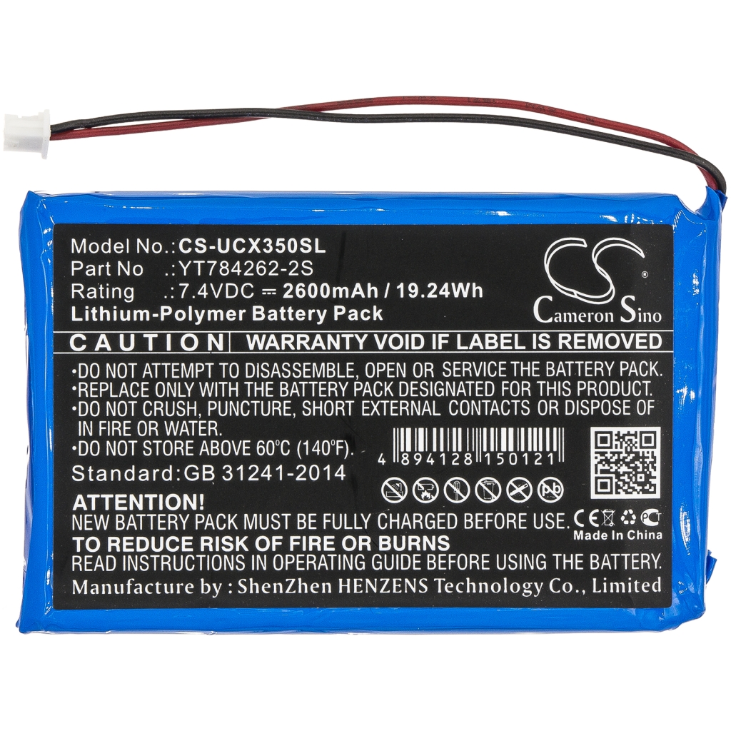 Kompatibilna zamenjava baterije za Uniwell YT784262-2S