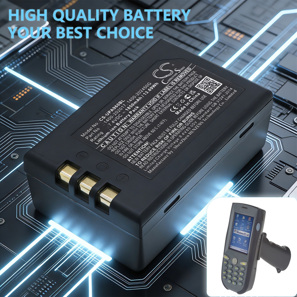 Battery compatible with Unitech CS-UPA960BL
