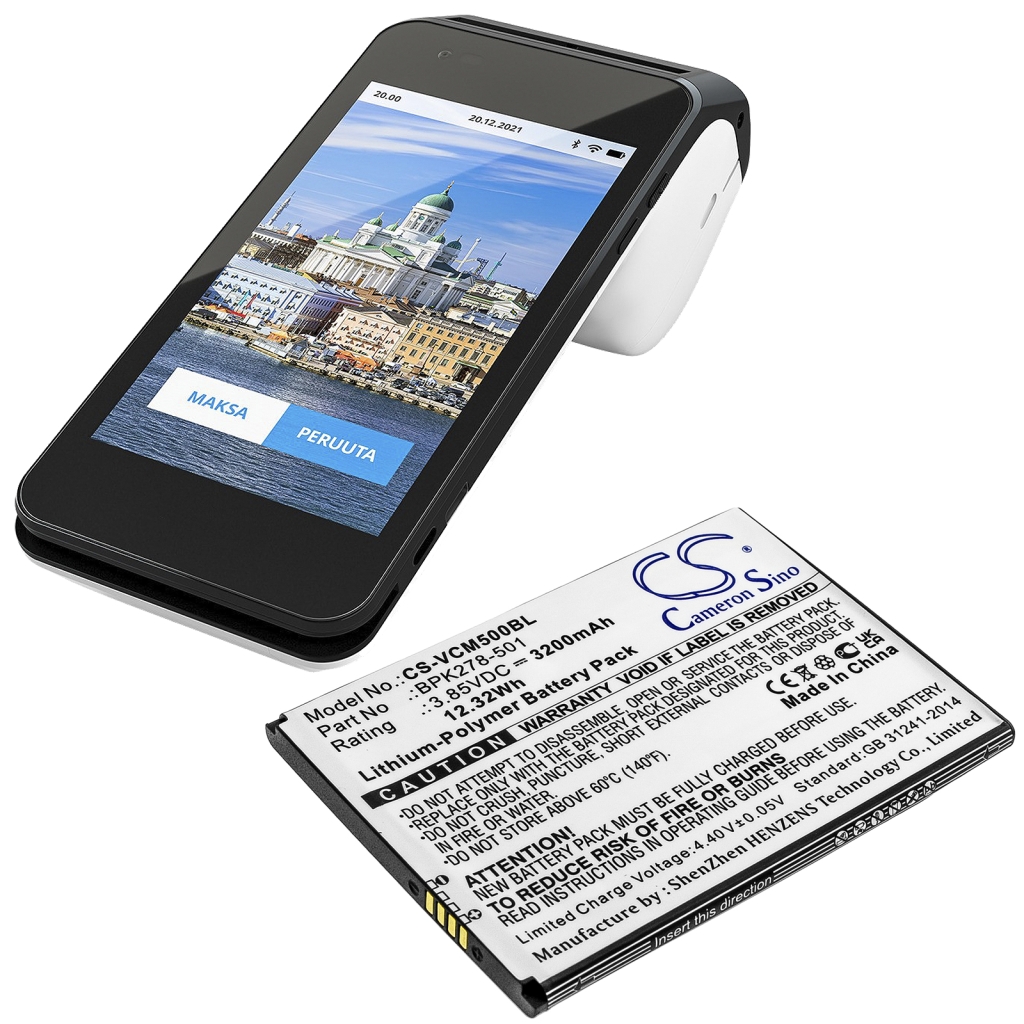 Kompatibilna zamenjava baterije za Verifone BPK278-501