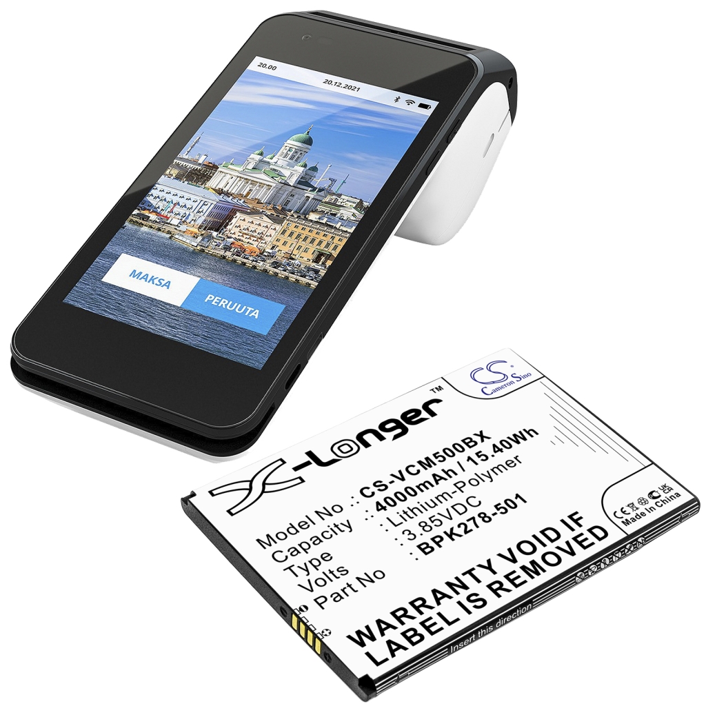 Kompatibilna zamenjava baterije za Verifone BPK278-501