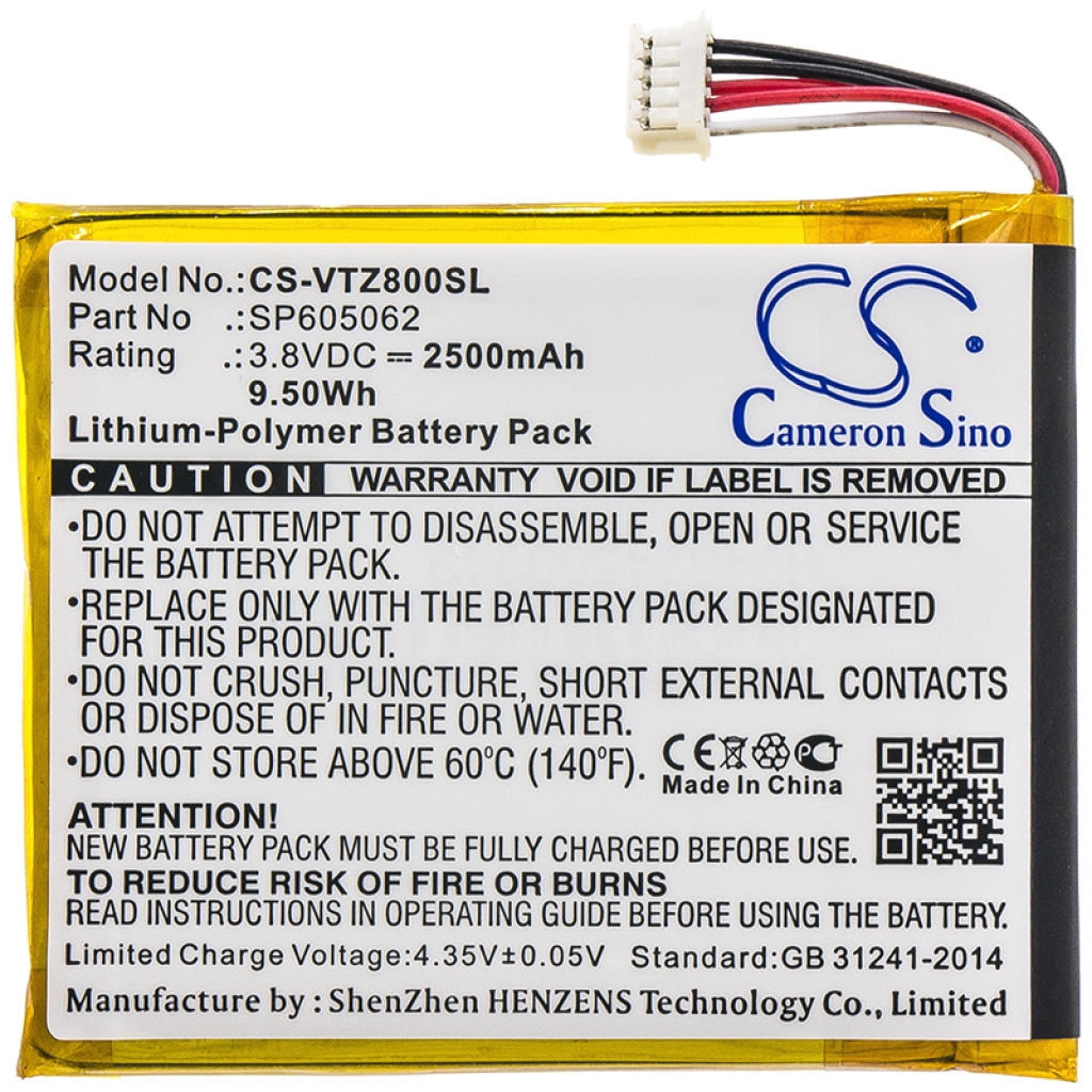 Compatible battery replacement for Vtech SP605062