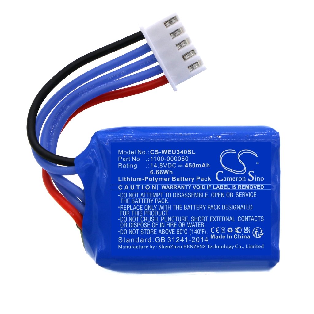 Kompatibilna zamenjava baterije za Wir elektronik 1100-000080