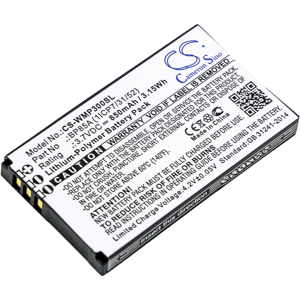 Kompatibilna zamenjava baterije za Wm systems BP85A (1ICP7/31/52)