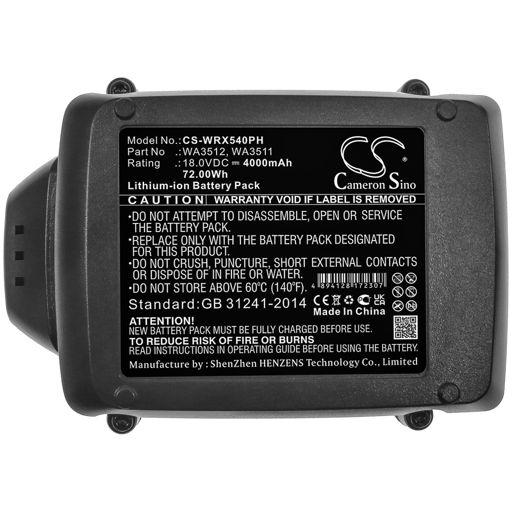 Battery industrial Worx RK1808K2