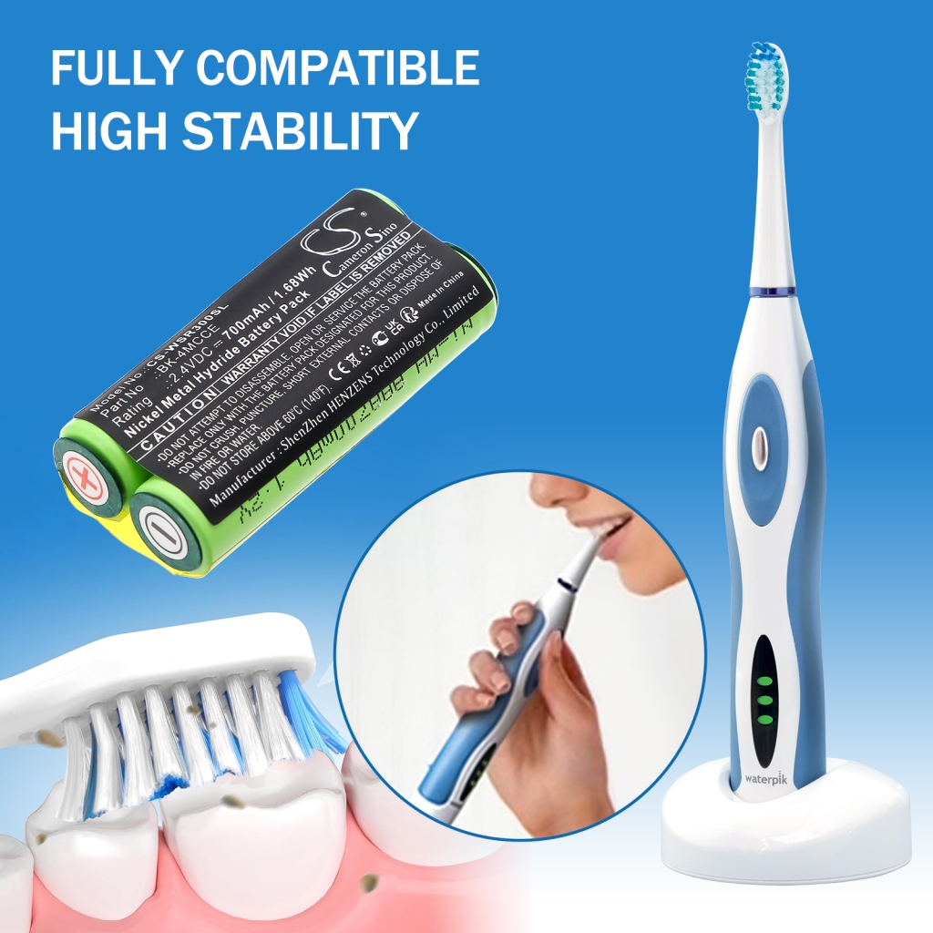 Kompatibilna zamenjava baterije za Waterpik BK-4MCCE