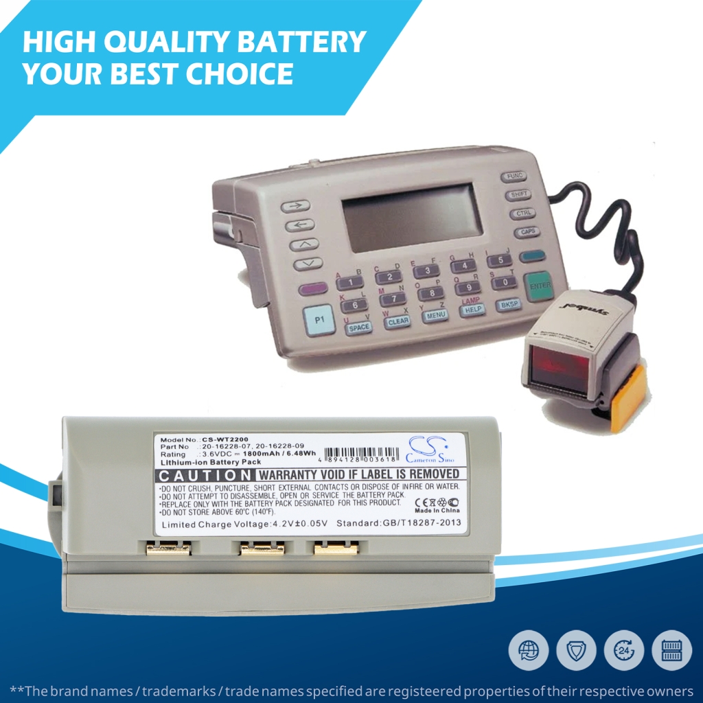 Baterija združljivo z Chameleon Symbol CS-WT2200