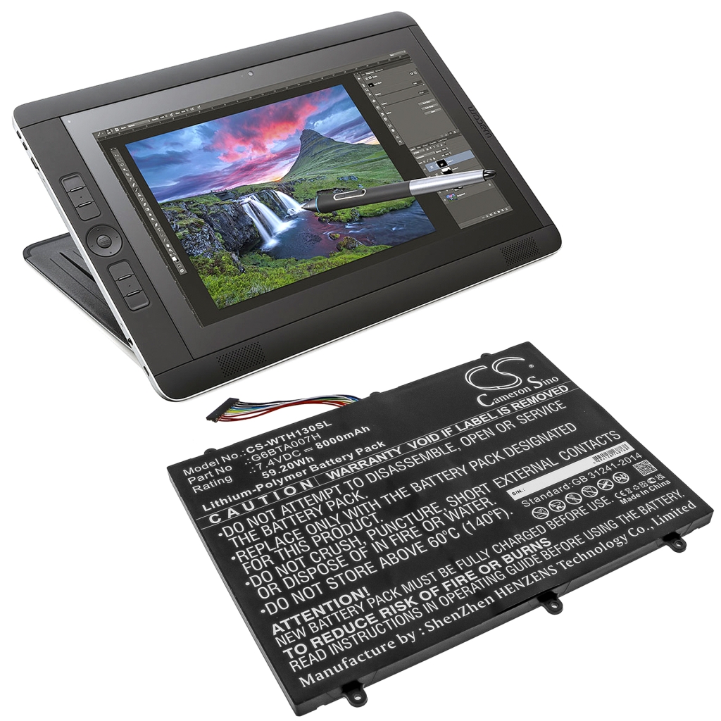 Kompatibilna zamenjava baterije za Wacom G6BTA007H