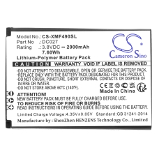 Kompatibilna zamenjava baterije za Xiaomi DC027