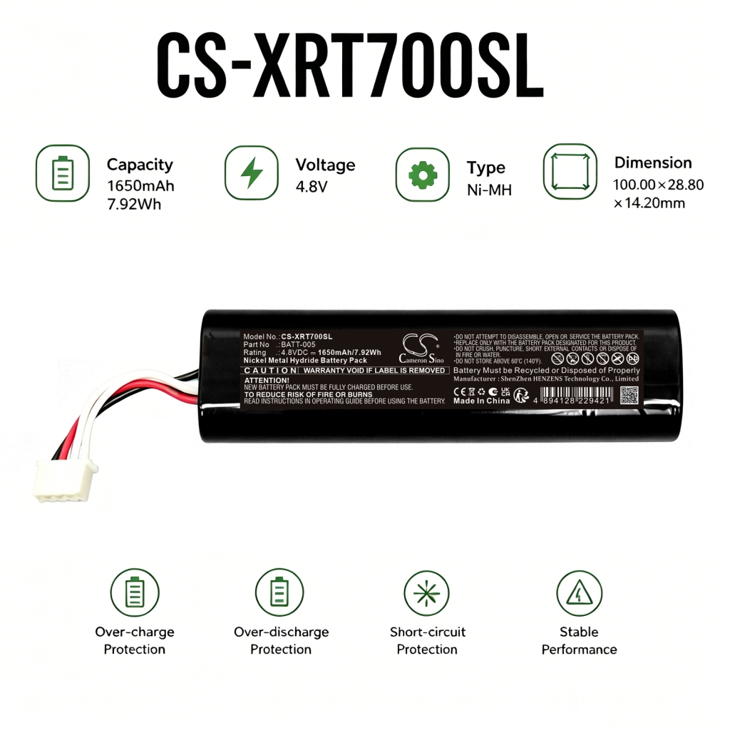Baterija združljivo z X-rite CS-XRT700SL