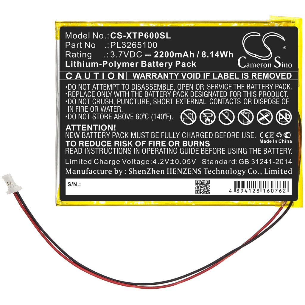 Baterija za opremo Xtool PS60 (CS-XTP600SL)