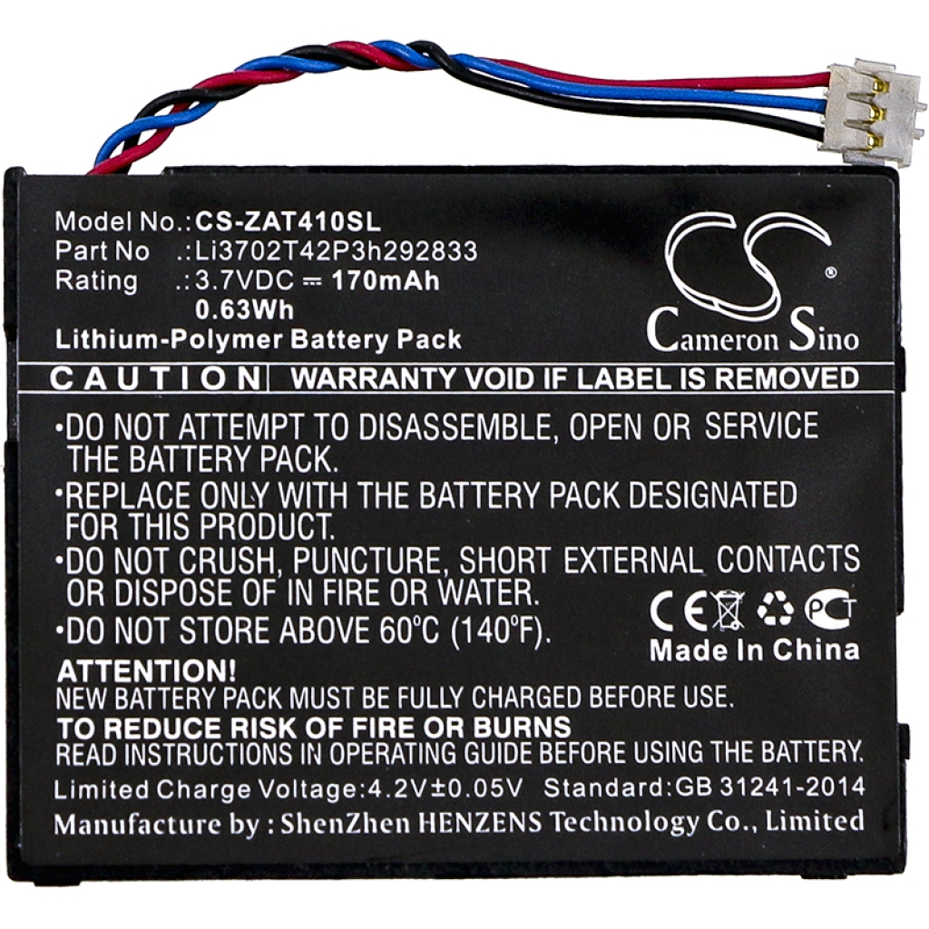 Kompatibilna zamenjava baterije za ZTE LI3702T42P3H292833