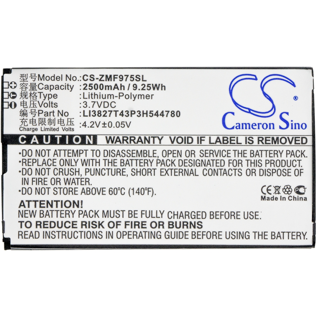 Kompatibilna zamenjava baterije za ZTE LI3827T43P3H544780,ZEBAU1
