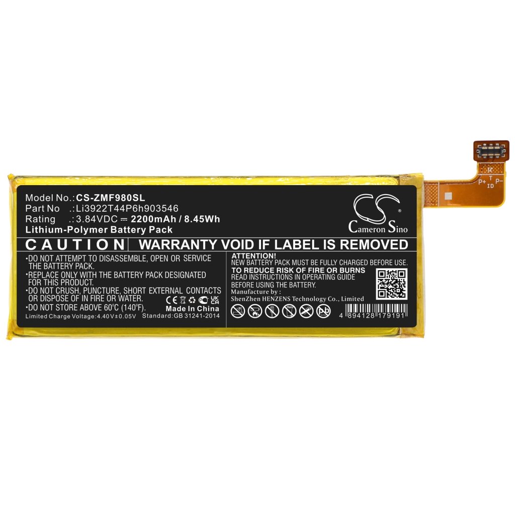 Kompatibilna zamenjava baterije za ZTE LI3922T44P6H903546