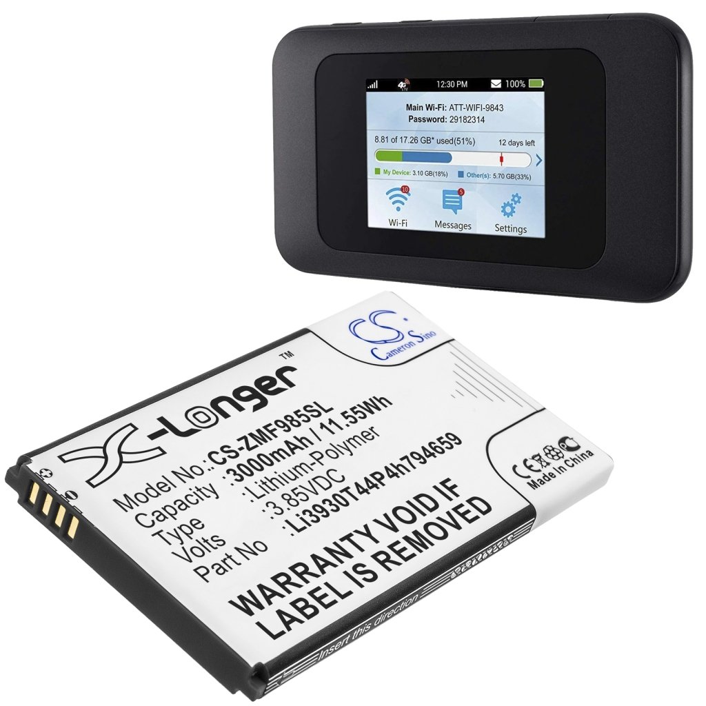 Kompatibilna zamenjava baterije za ZTE LI3930T44P4H794659