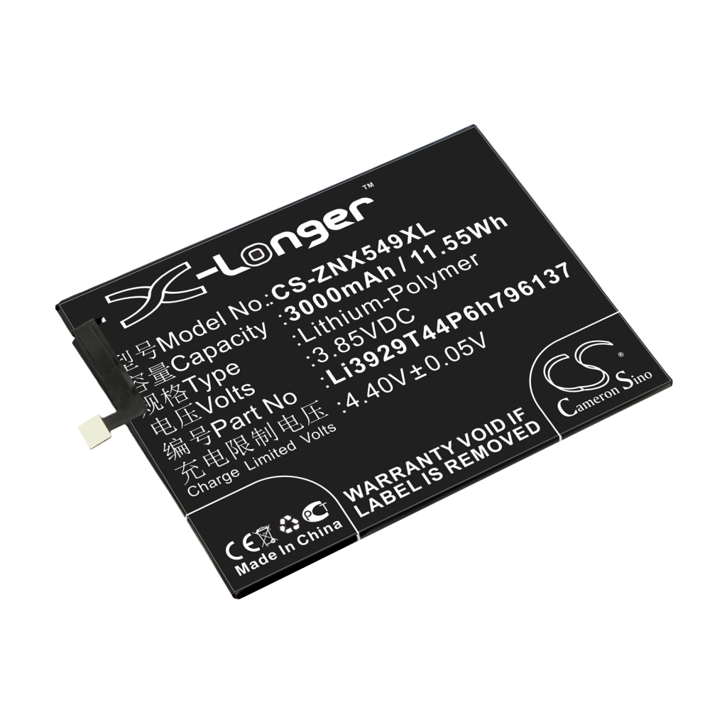 Kompatibilna zamenjava baterije za ZTE LI3929T44P6H796137