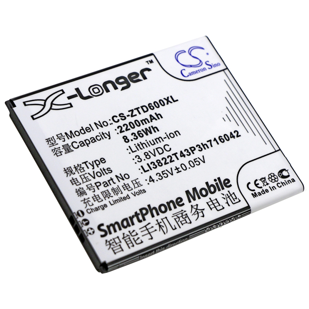Kompatibilna zamenjava baterije za ZTE LI3822T43P3H716042