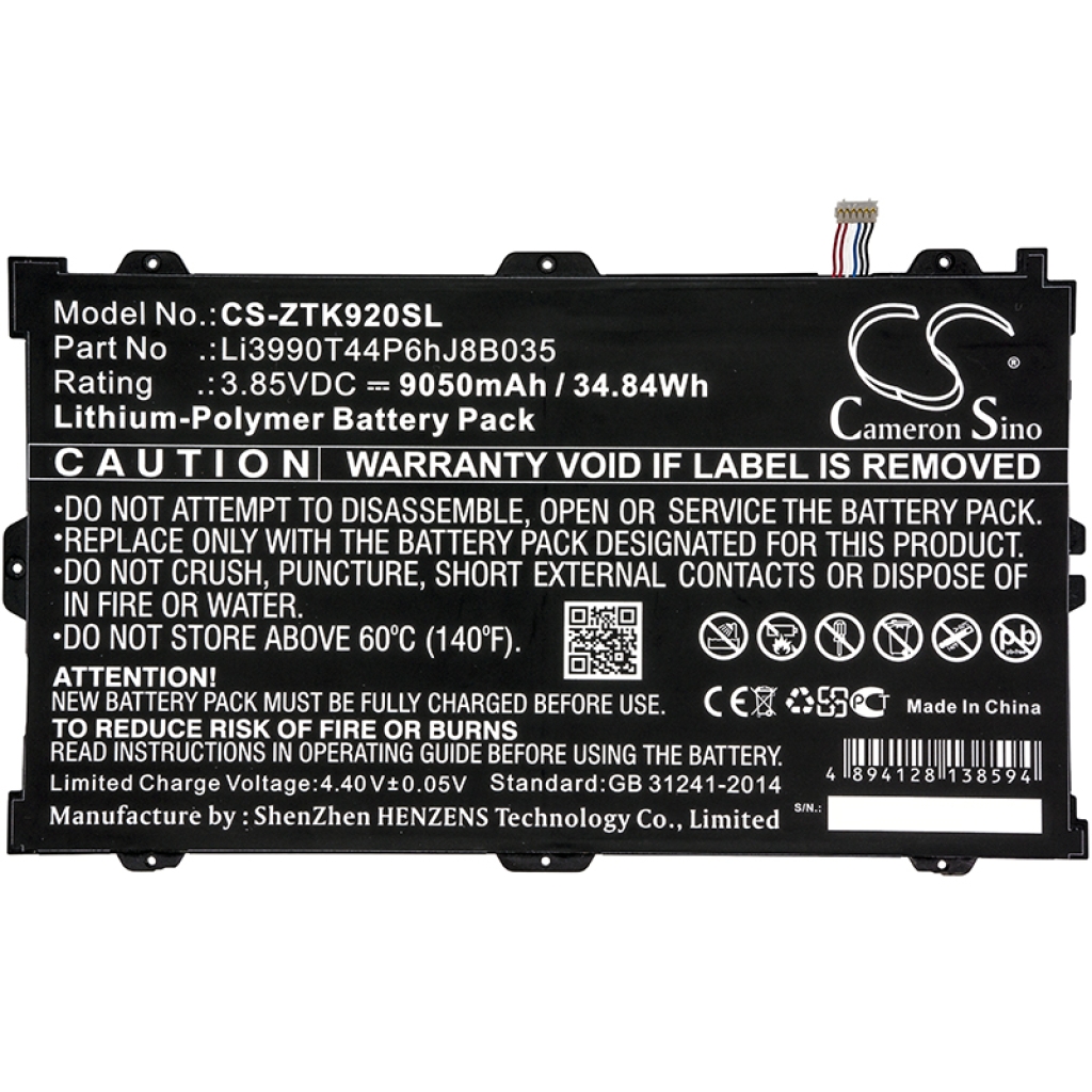 Kompatibilna zamenjava baterije za ZTE LI3990T44P6HJ8B035