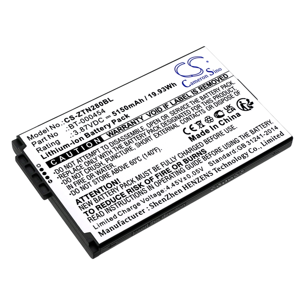 Baterija za čitalce, skenerje Zebra CS-ZTN280BL