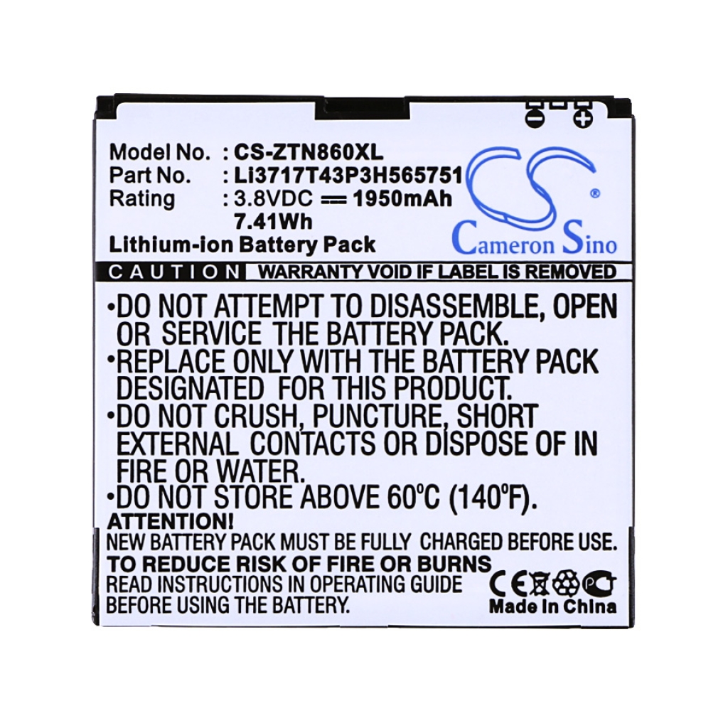 Mobile Phone Battery ZTE N860