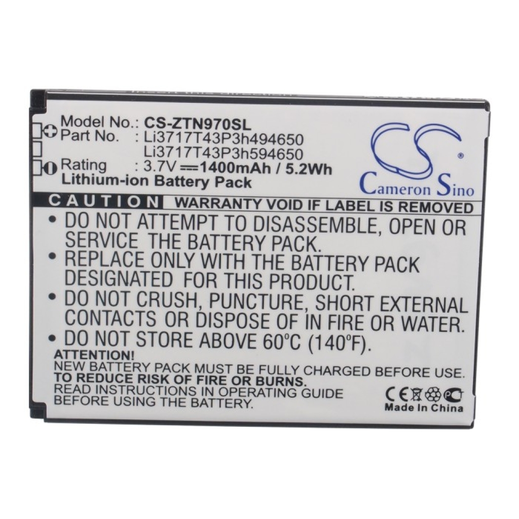 Mobile Phone Battery ZTE Z750C SAVVY