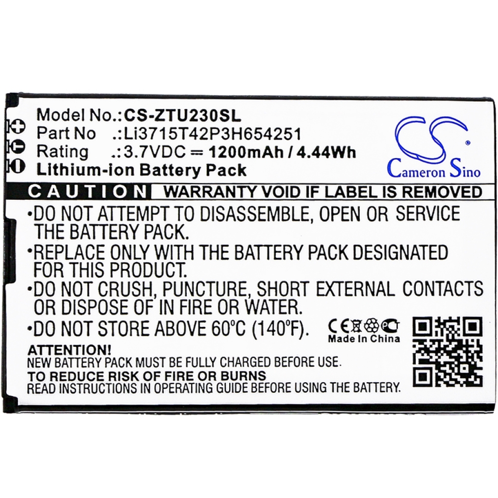 Mobile Phone Battery ZTE F165