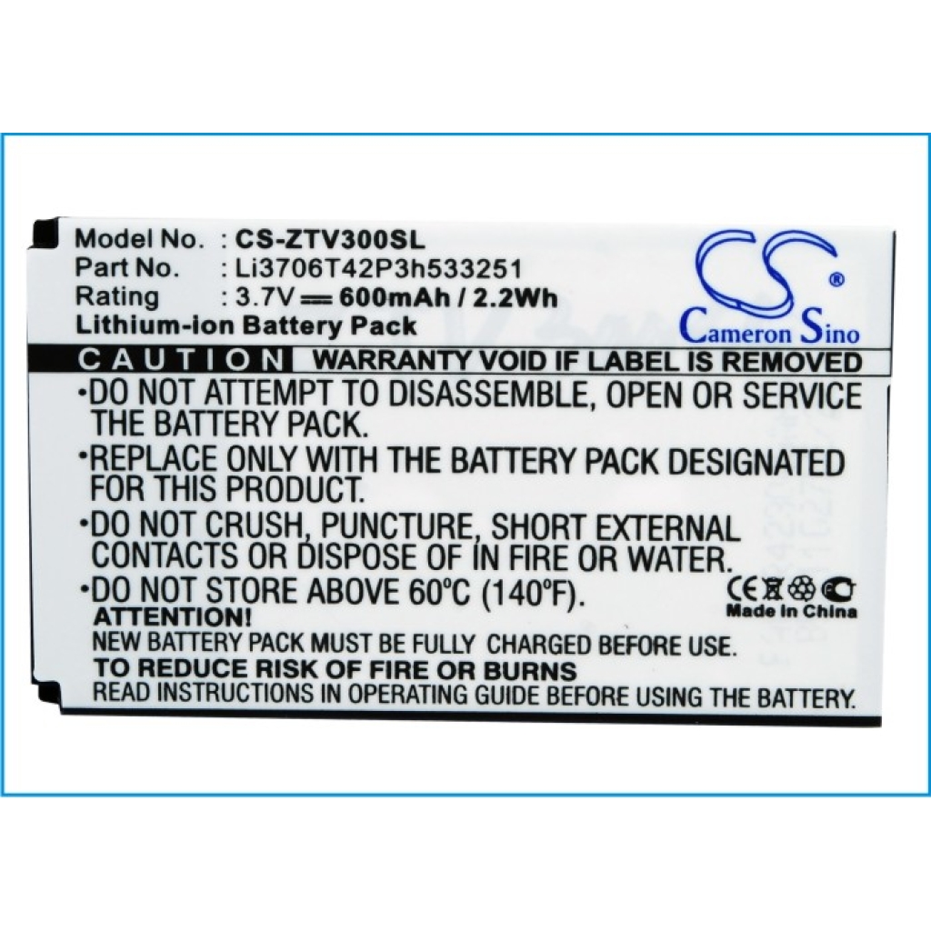 Mobile Phone Battery ZTE V300